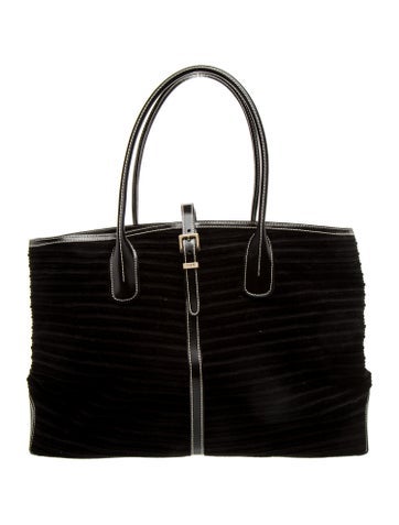 Tod's Velvet Top Handle Bag