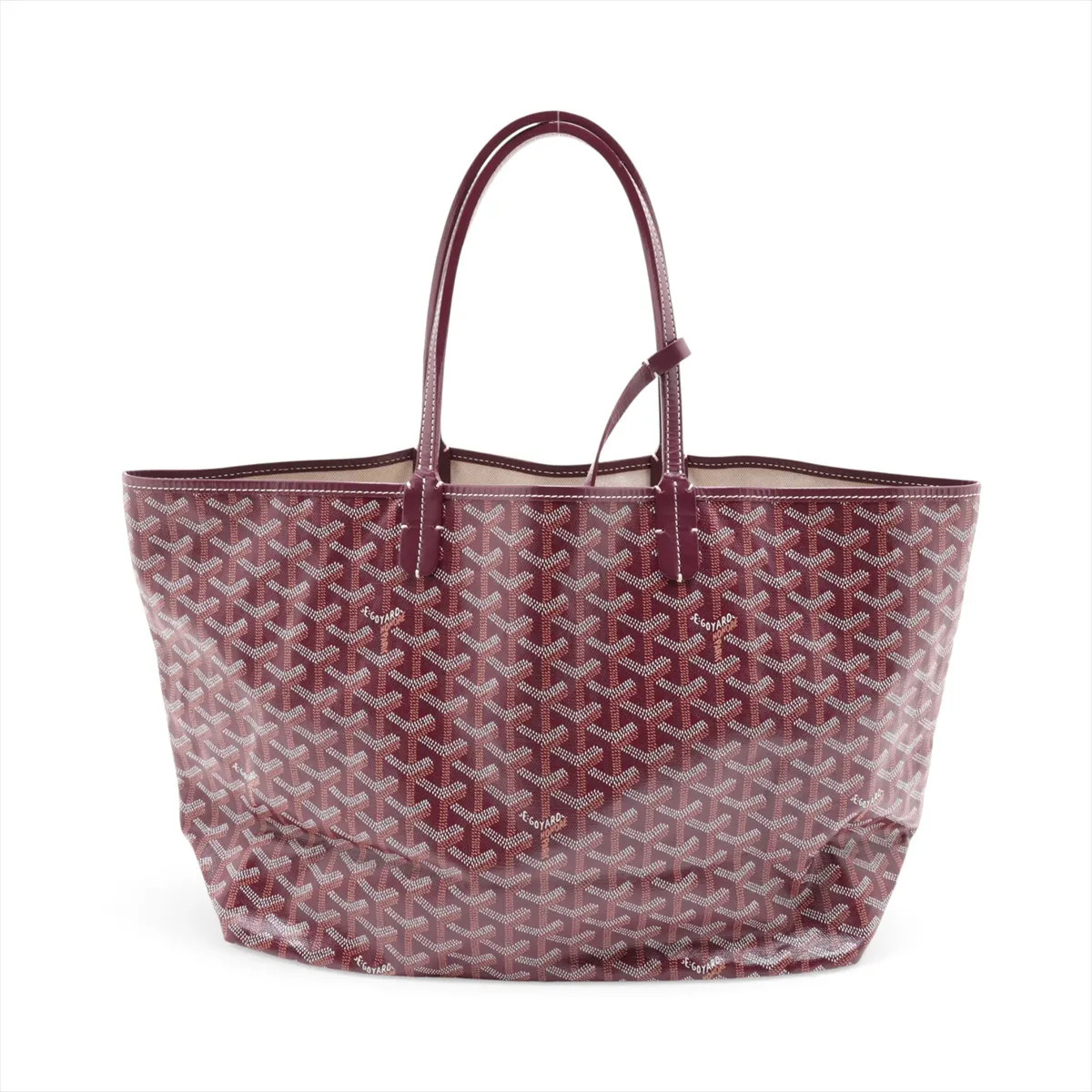 Goyard Saint Louis PM PVC & leather Tote bag Bordeaux