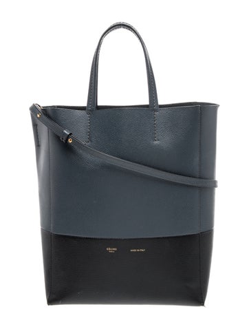 Leather Vertical Cabas Small