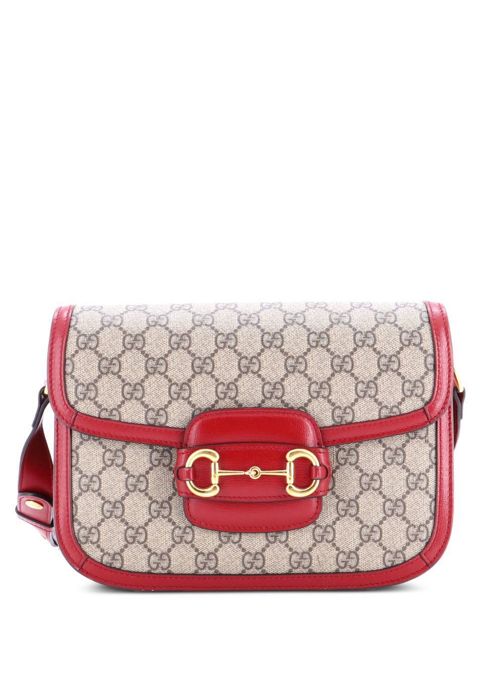 Horsebit 1955 Shoulder Bag GG Coated Canvas with Leather Small crossbody bag