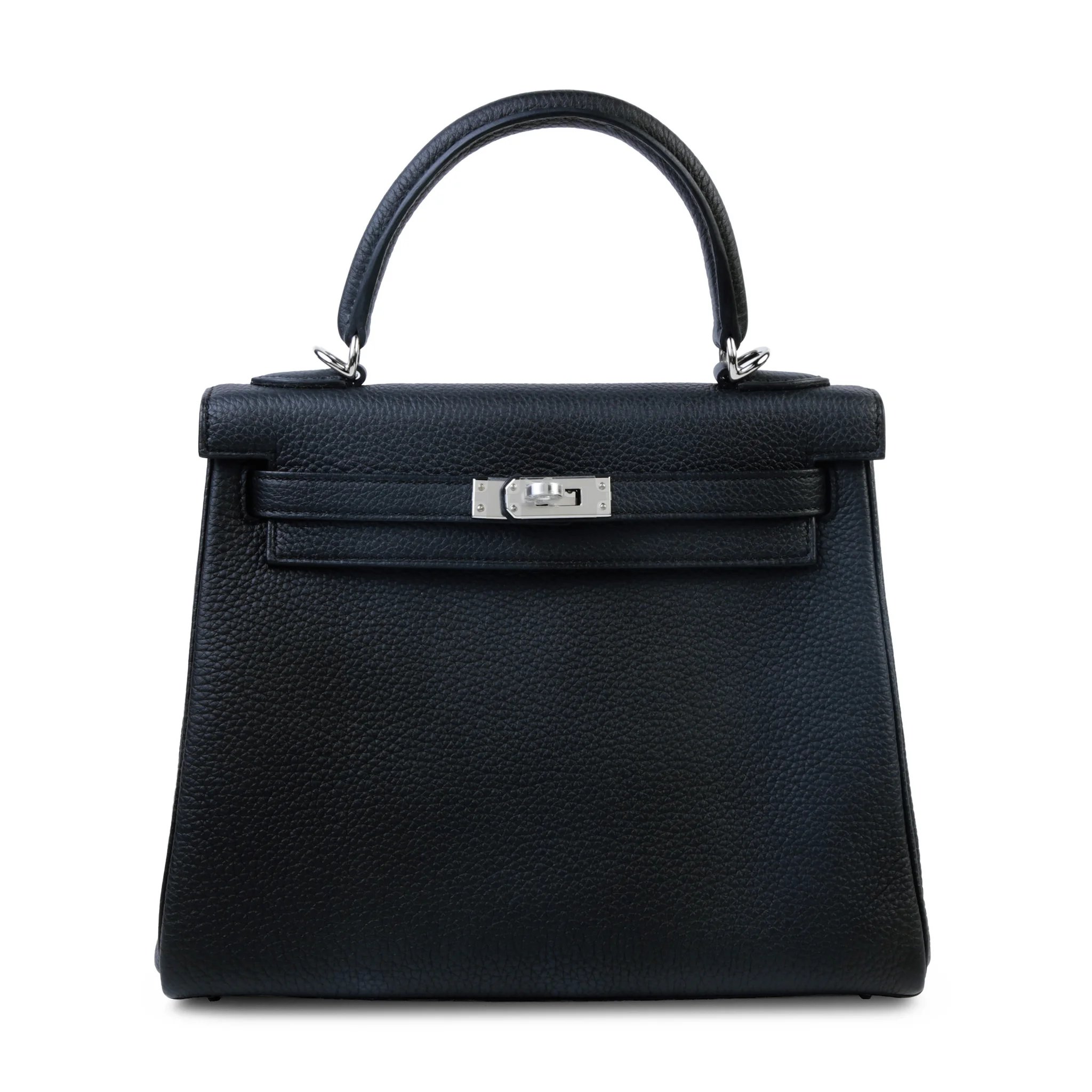 Brand New ( Rank N ) HERMÈS Kelly 25 Noir (89) Togo Palladium hardware G (2026)