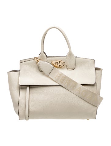 Ferragamo Leather Top Handle Bag