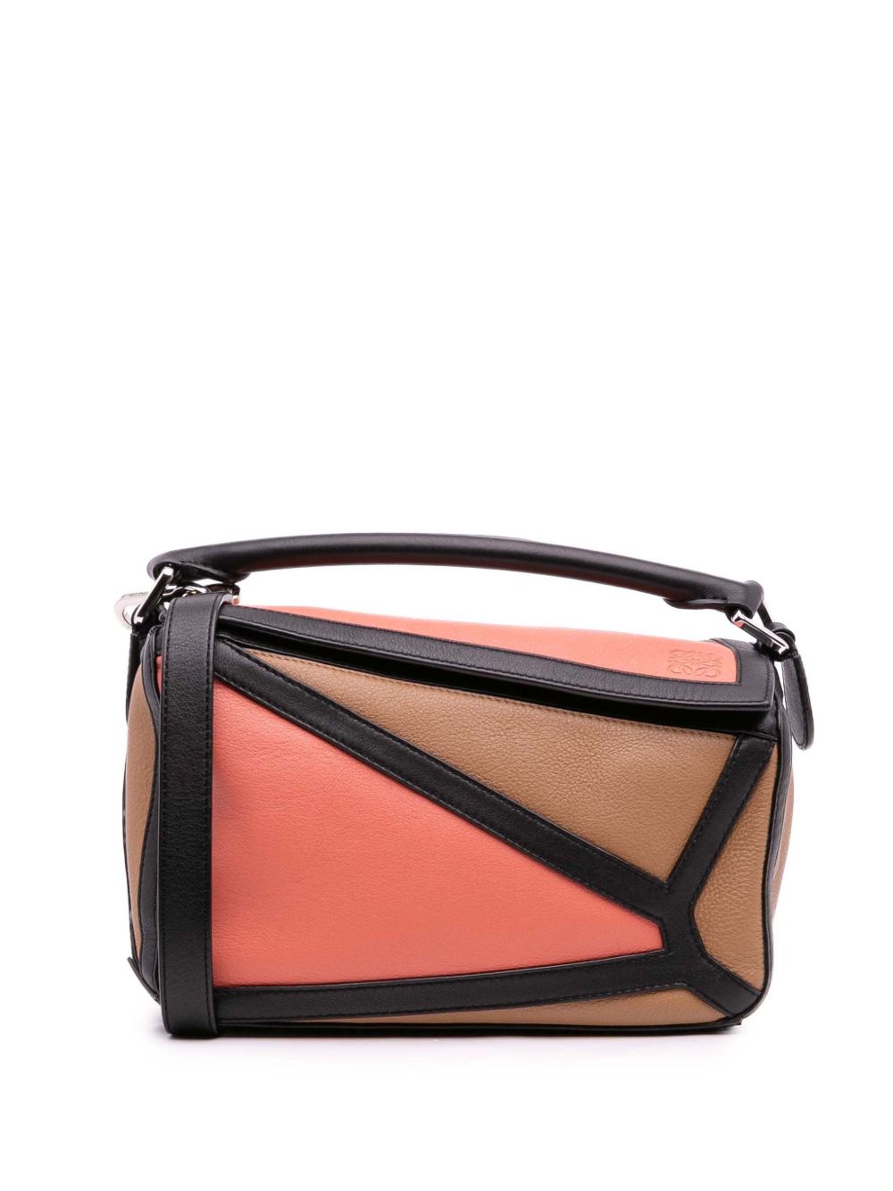 2018 Small Calfskin Graphic Puzzle satchel