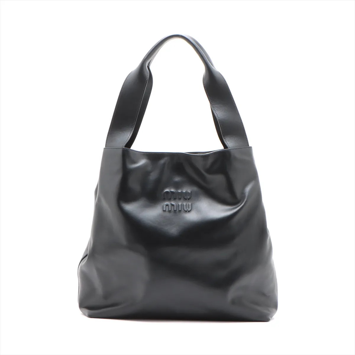 Miu Miu Hobo Leather Tote bag Black