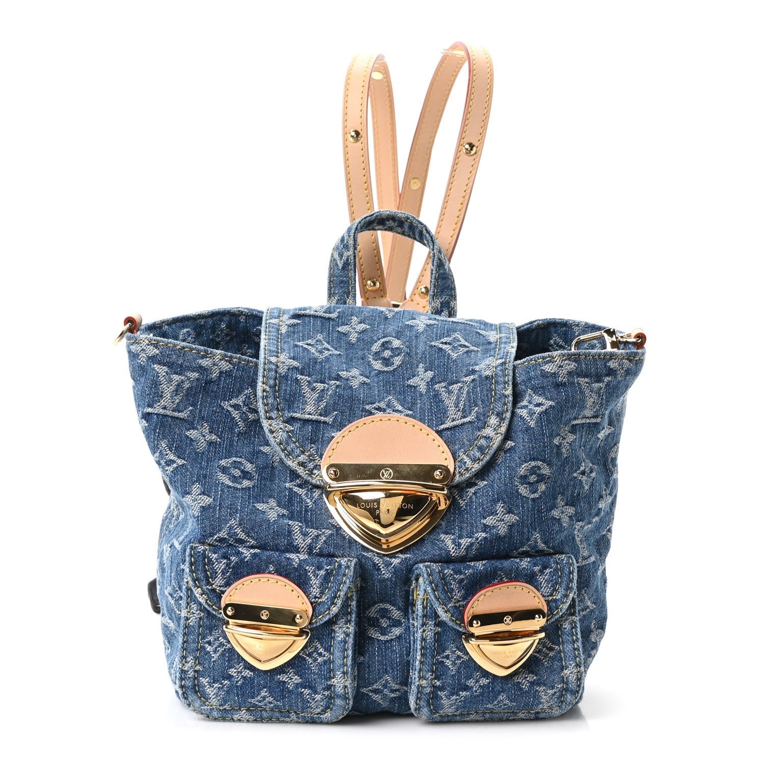 Louis Vuitton Denim Venice Backpack Blue