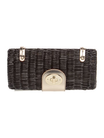 Kate Spade Wicker Clutch