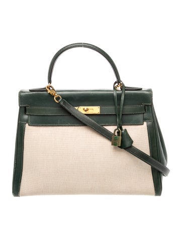 Hermes Toile H & Box Kelly Sellier 32