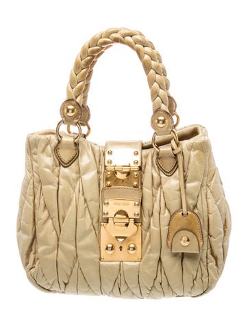 Leather Top Handle Bag