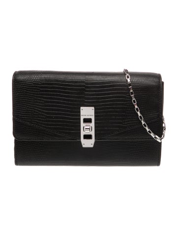 Embossed Leather Shoulder Bag