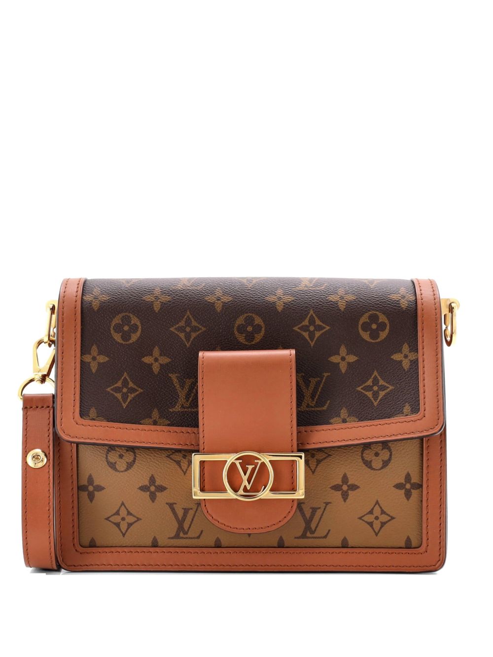 Dauphine Reverse Monogram Canvas MM shoulder bag