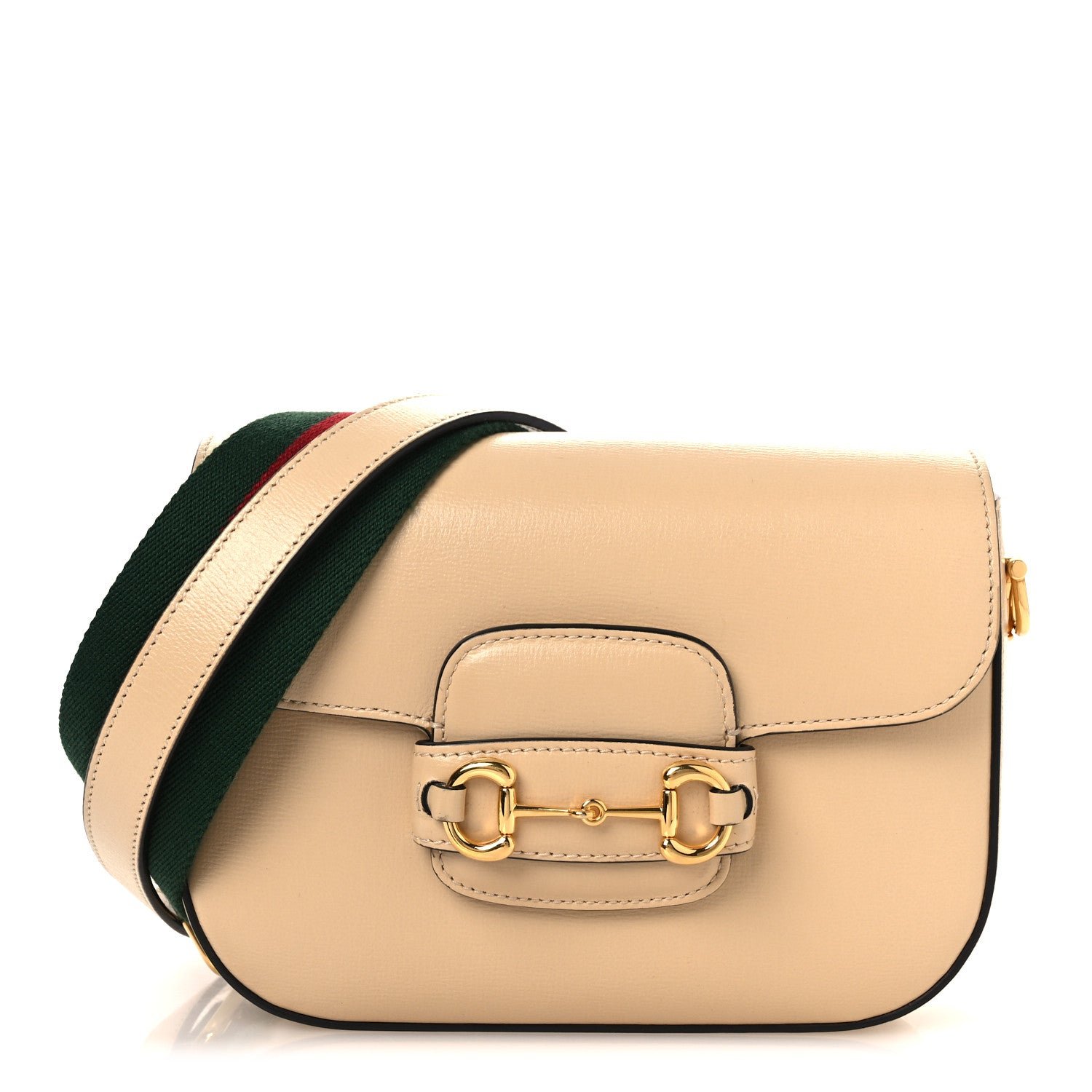 Gucci Gucci Azalea Calfskin Web Mini Horsebit 1955 Shoulder Bag Bubble Tea