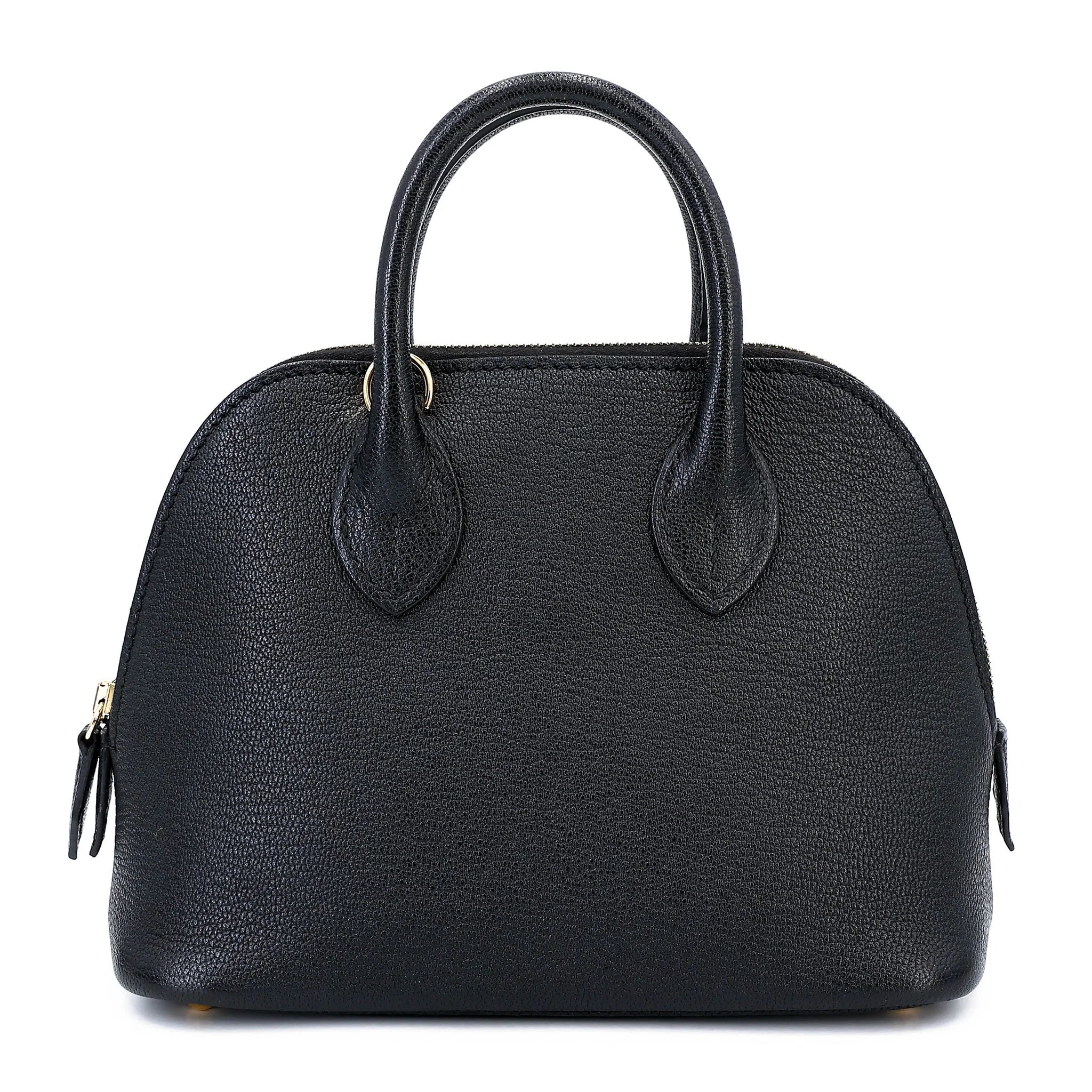 Excellent ( Rank SA ) HERMÈS Mini Bolide 1923 Noir (89) Chevre Gold hardware U (2022)