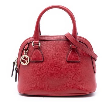 Mini Calfskin GG Charm Dome Satchel