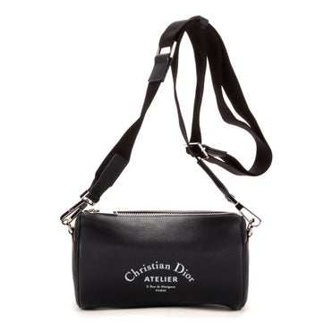 Leather Dior Atelier Roller Navy Blue Cowhide leather Silver AA