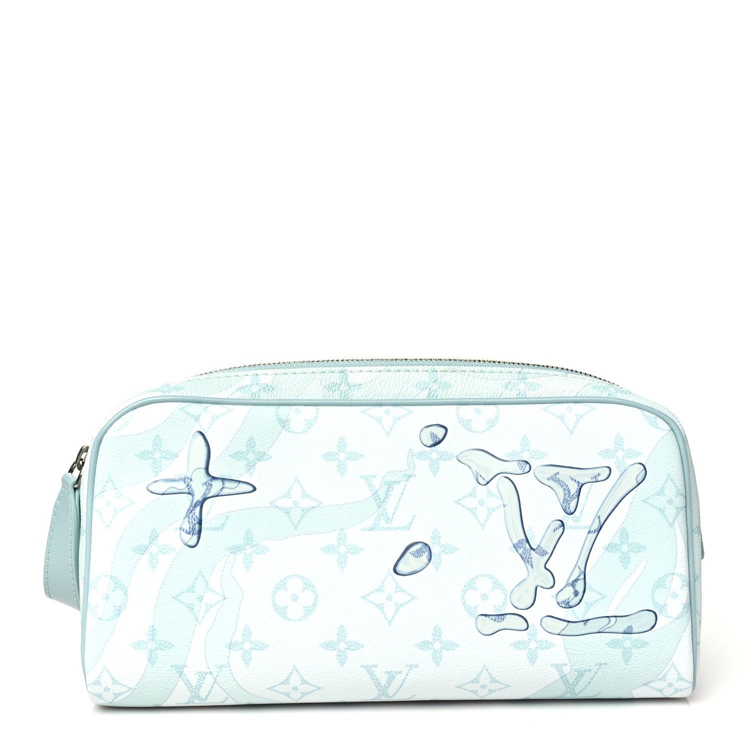 Louis Vuitton Monogram Aquagarden Dopp Kit Toilet Pouch Crystal Blue