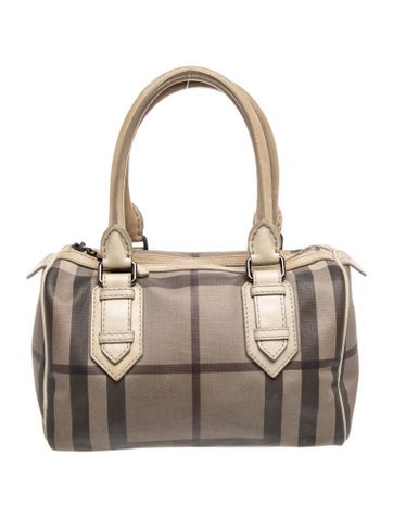 Smoked Check Top Handle Bag