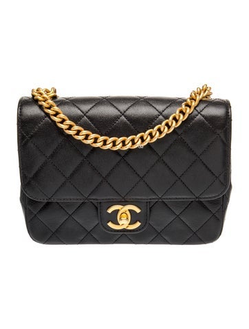 Chain On Chain Flap Bag