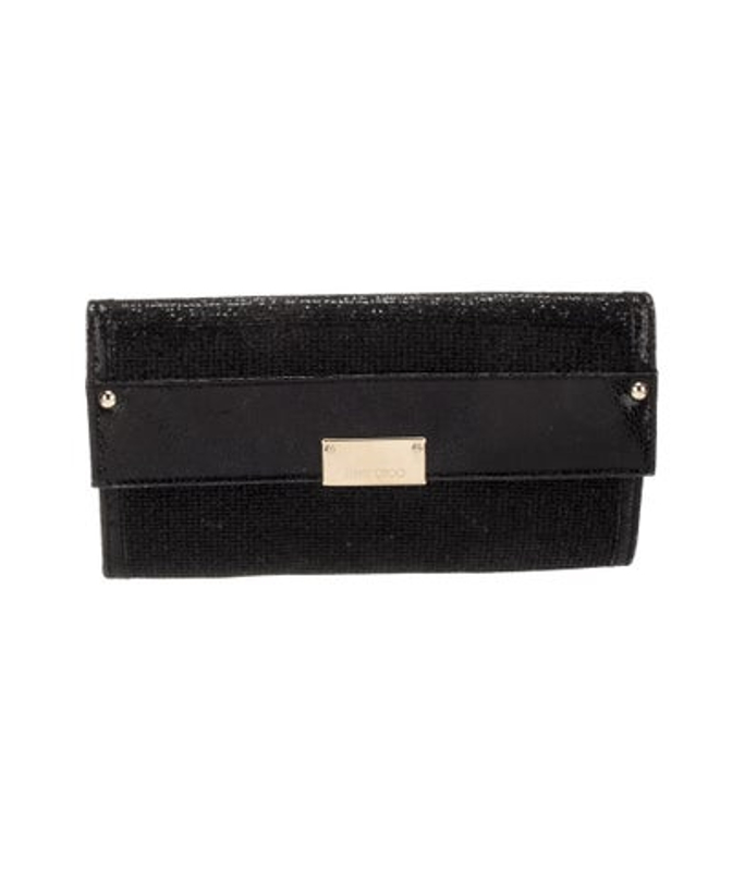 Jimmy Choo Choo Leather Clutch