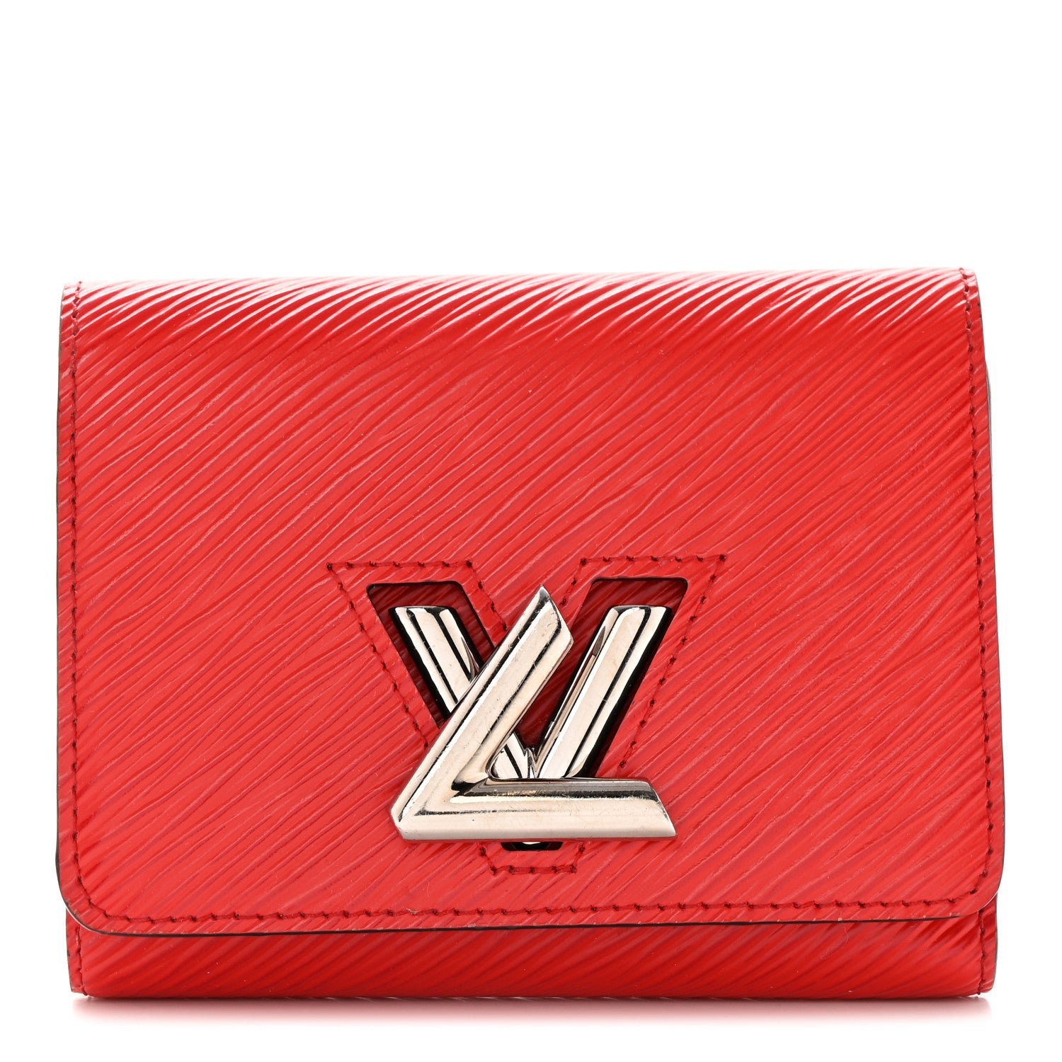 Louis Vuitton Epi Twist Compact Wallet Coquelicot