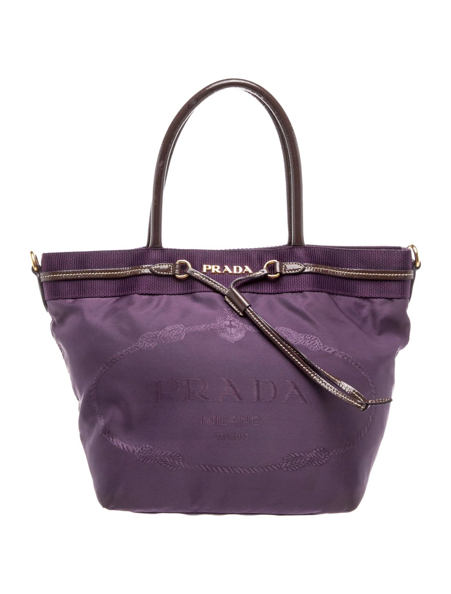 Signature Logo Jacquard Vernice-Trimmed