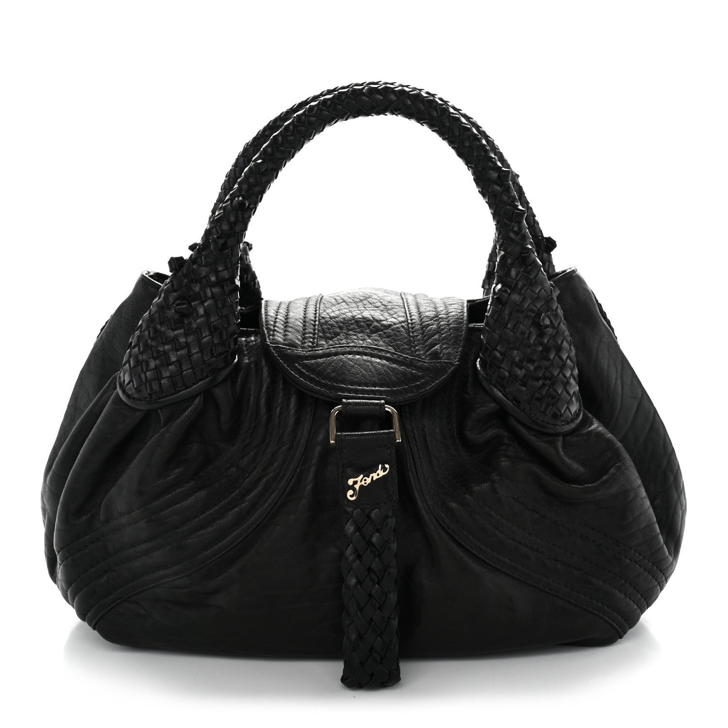 Fendi Nappa Nuvolata Small Spy Black