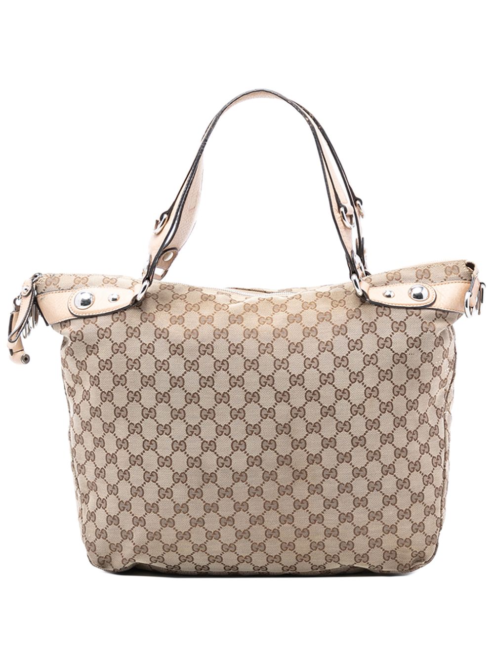 2016-2026 Large GG Canvas Icon Bit satchel