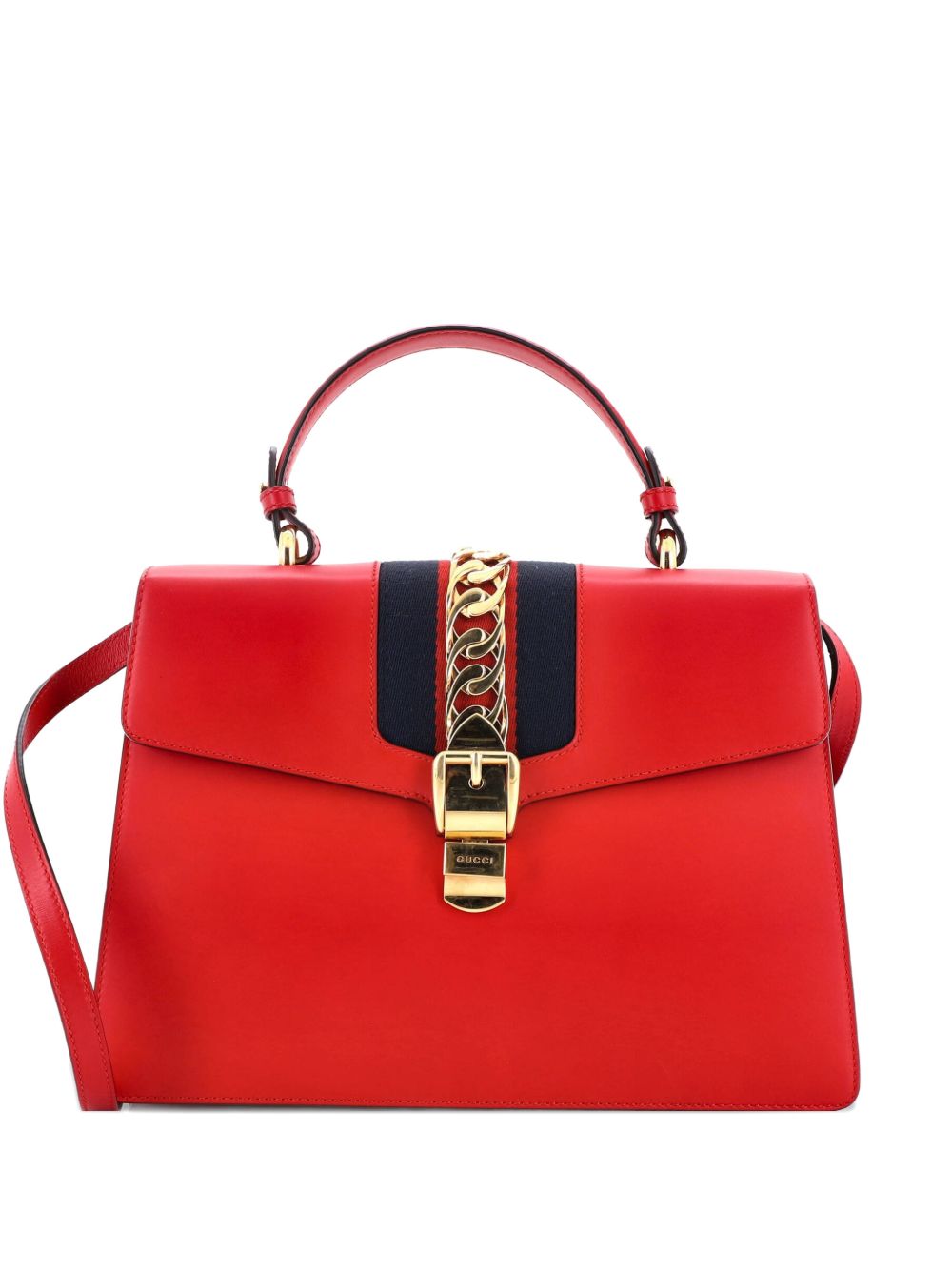 Sylvie Top Handle Bag Leather Medium satchel