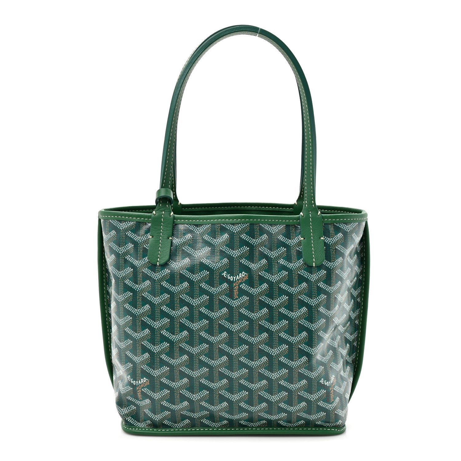 Goyardine Reversible Mini Anjou Green