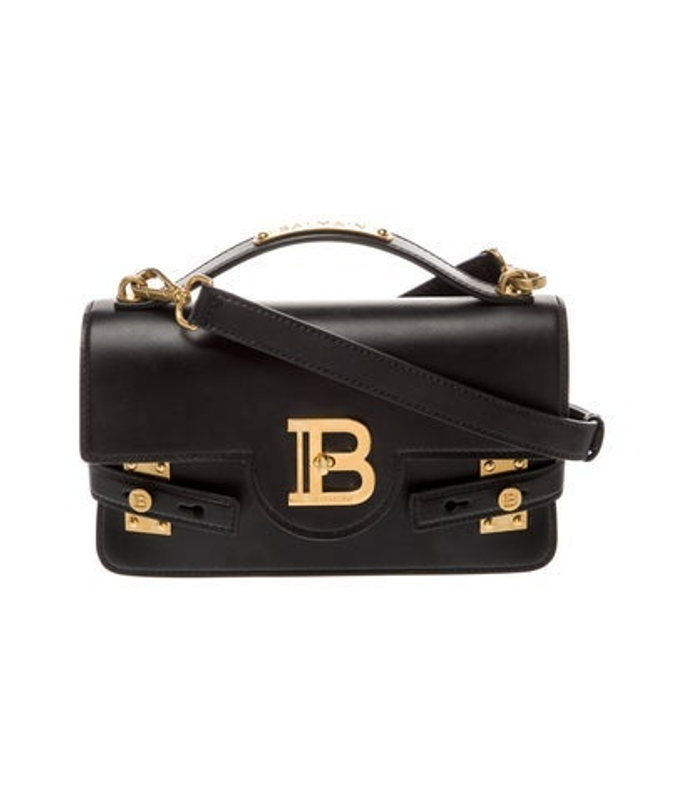 Balmain Leather Top Handle Bag