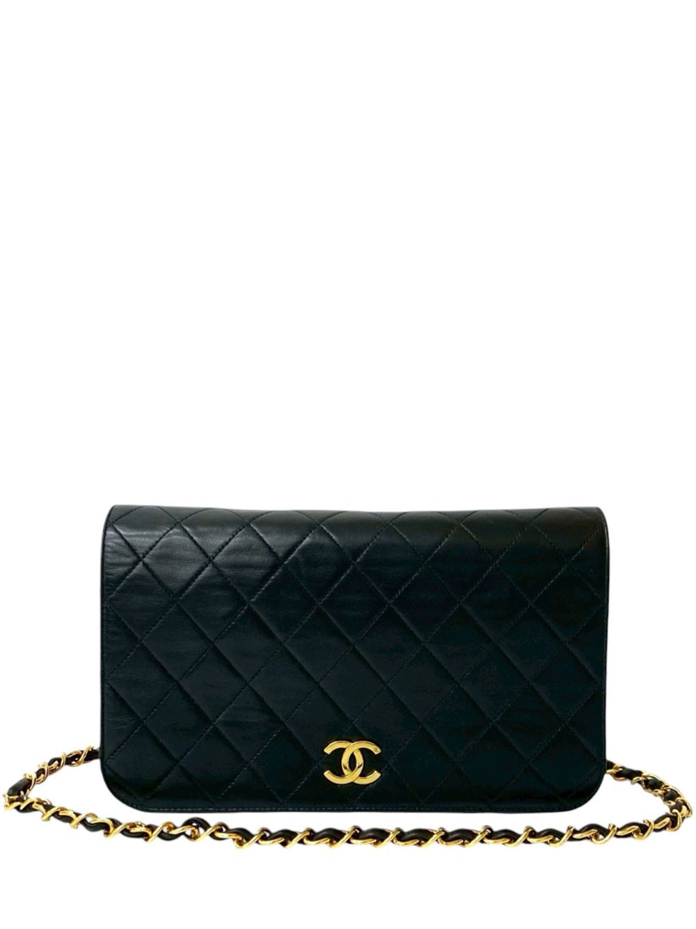 1994-1996 CC Quilted Lambskin Full Single Flap crossbody bag