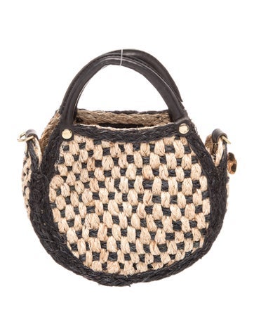 Straw Top Handle Bag