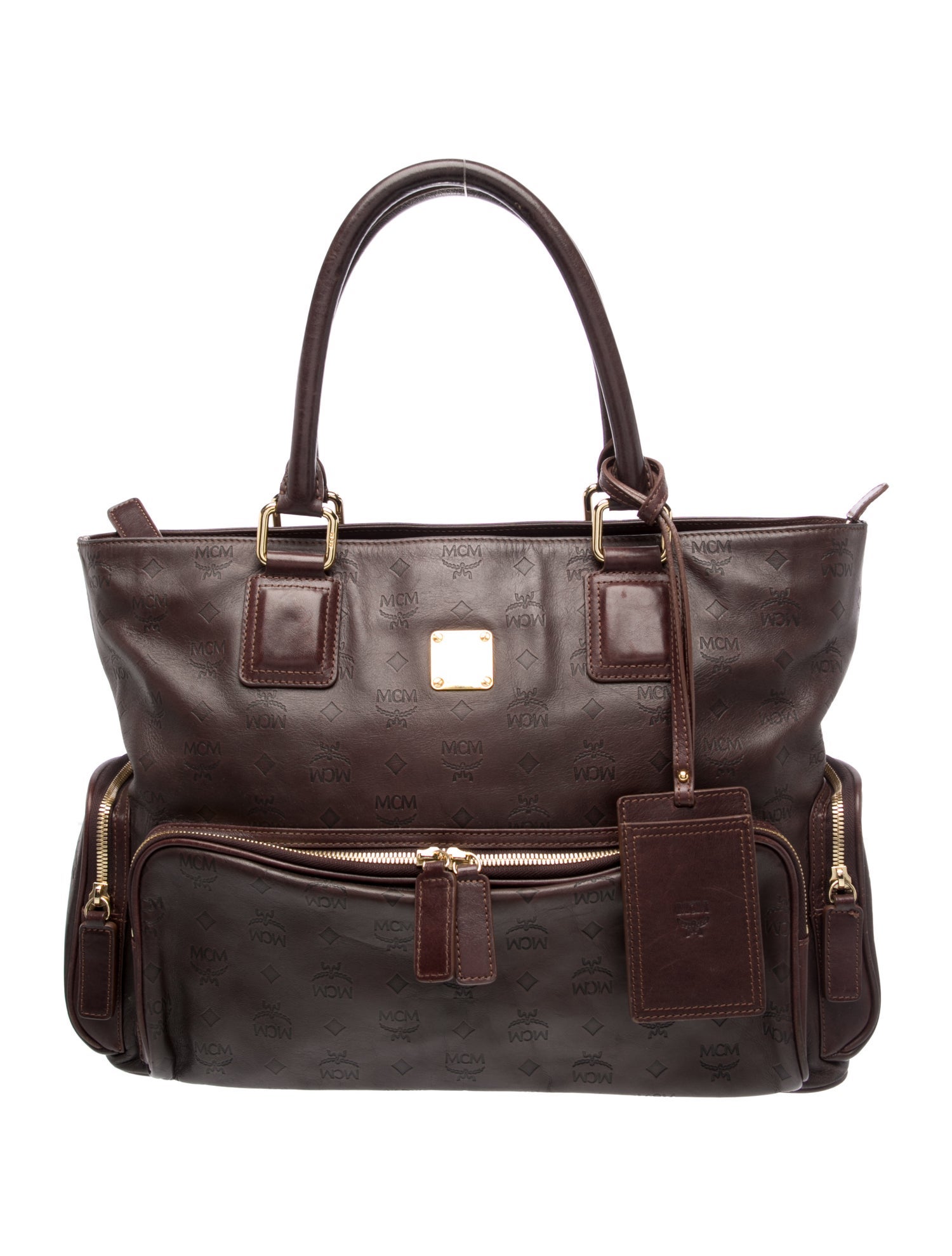 MCM Monogram Top Handle Bag