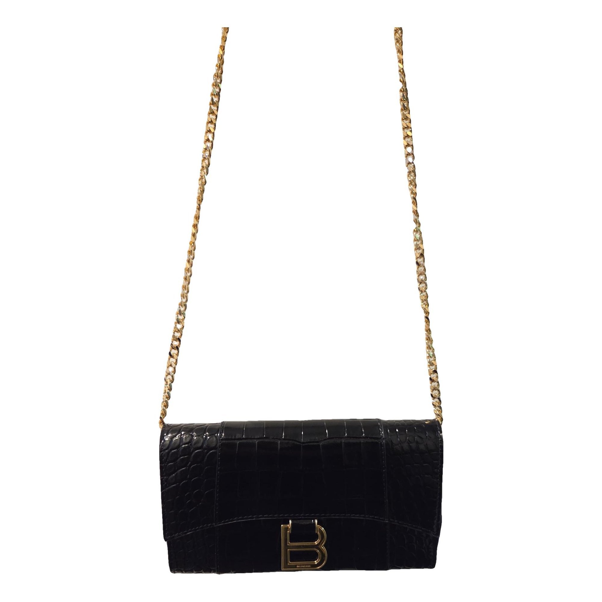 Leather clutch bag