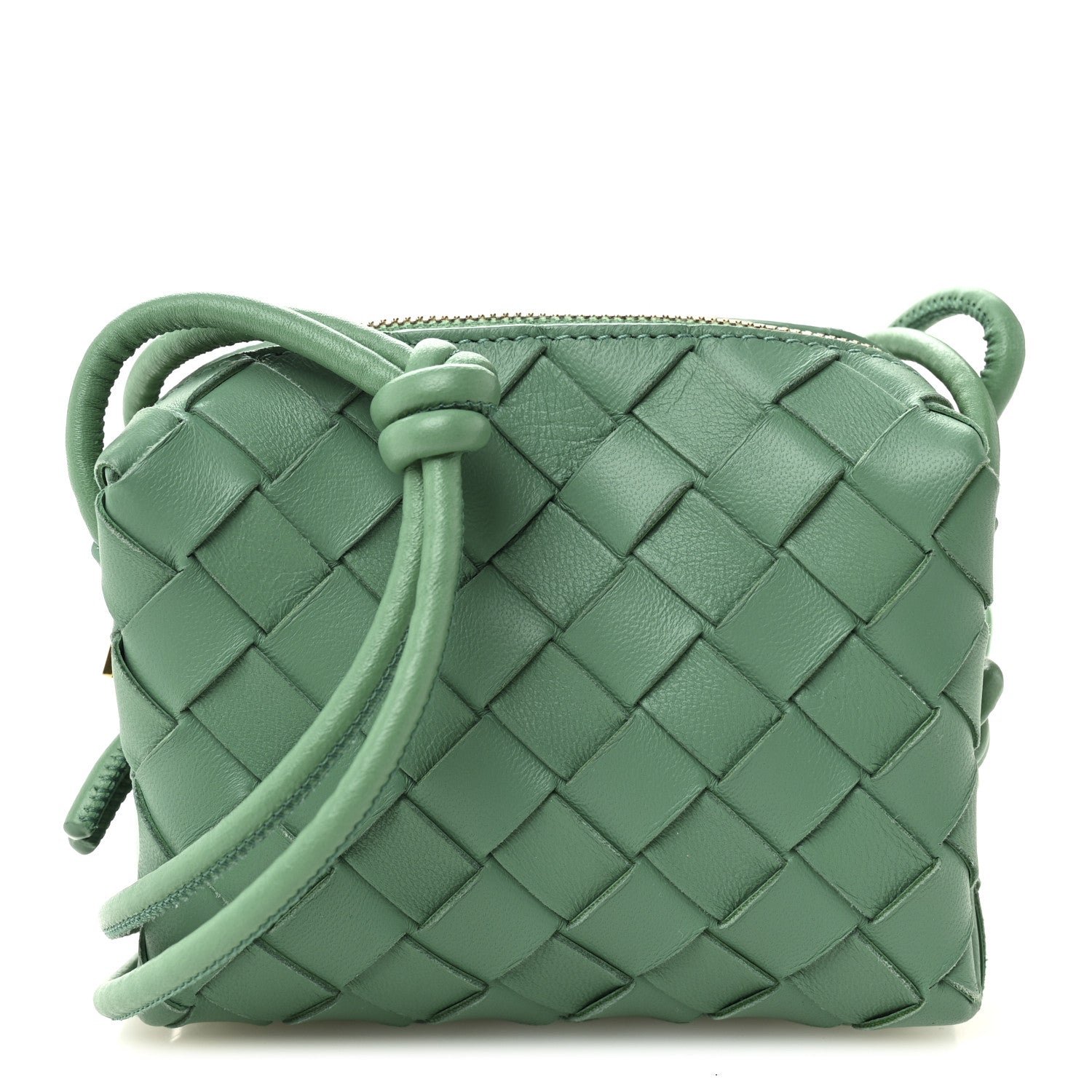Bottega Veneta Nappa Intrecciato Candy Loop Camera Bag Mermaid