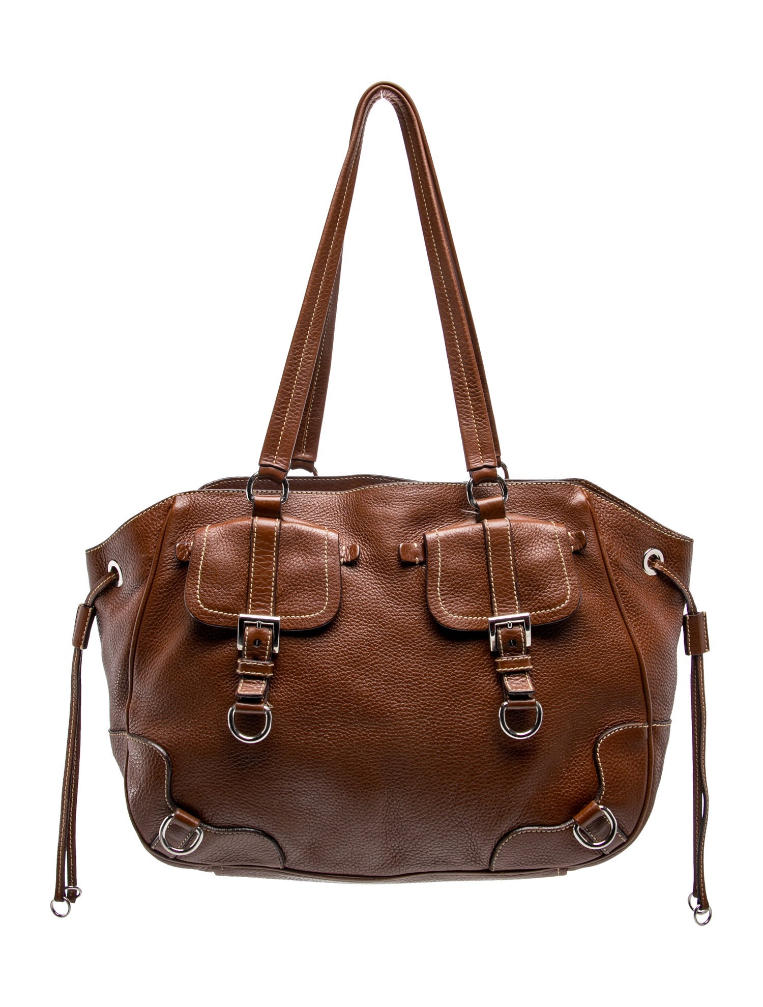 Vitello Daino Leather Shoulder Bag
