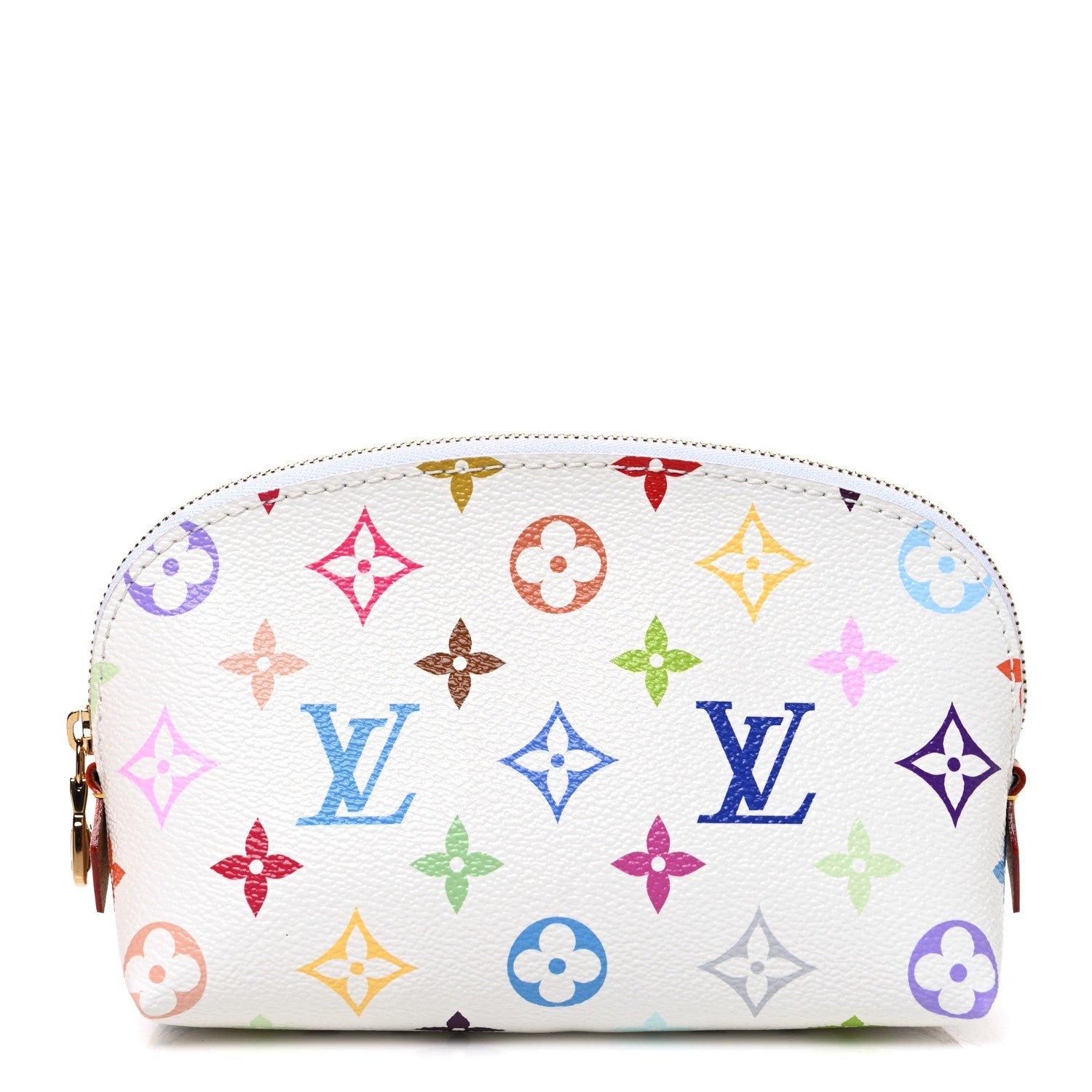 Louis Vuitton LV x TM Monogram Multicolor Cosmetic Pouch PM White