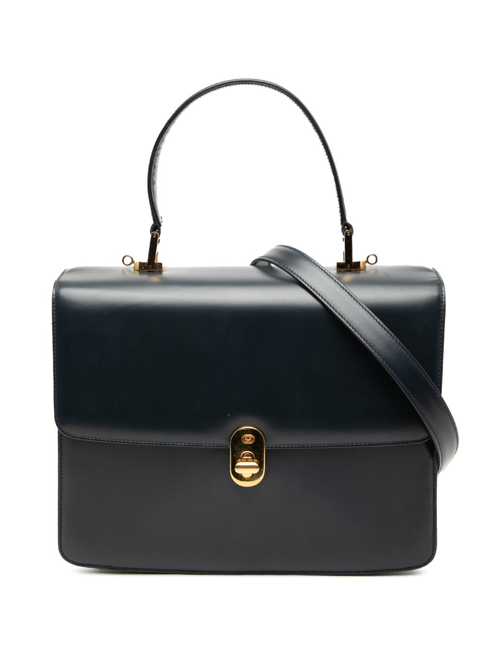 20th Century Calfskin Turnlock Sideline Handbag satchel