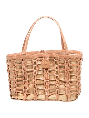 Nancy Gonzalez Canvas Top Handle Bag