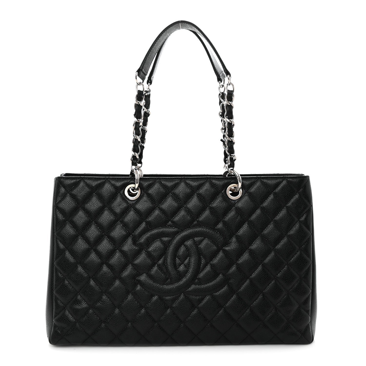 Chanel Caviar Quilted XL Grand Shopping Tote GST Black