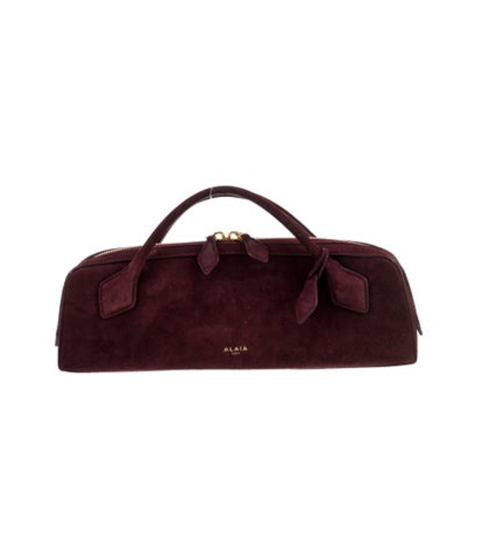 Alaia Suede Top Handle Bag
