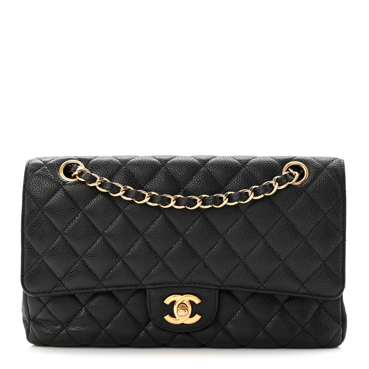 Chanel Caviar Quilted Medium Double Flap Black
