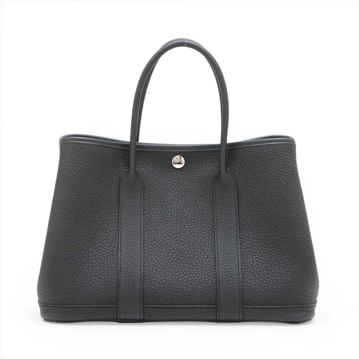 Hermès Garden Party 30 TPM Negonda Black Silver Metal Fittings