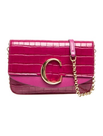 Embossed Leather Crossbody Bag