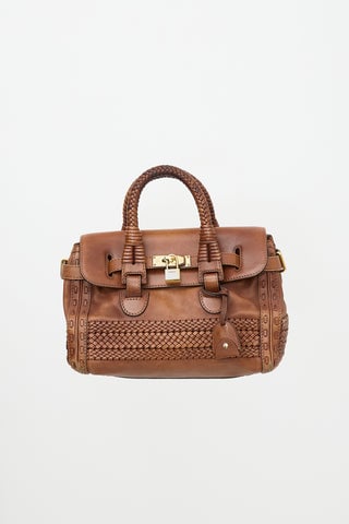 Leather Woven Bag