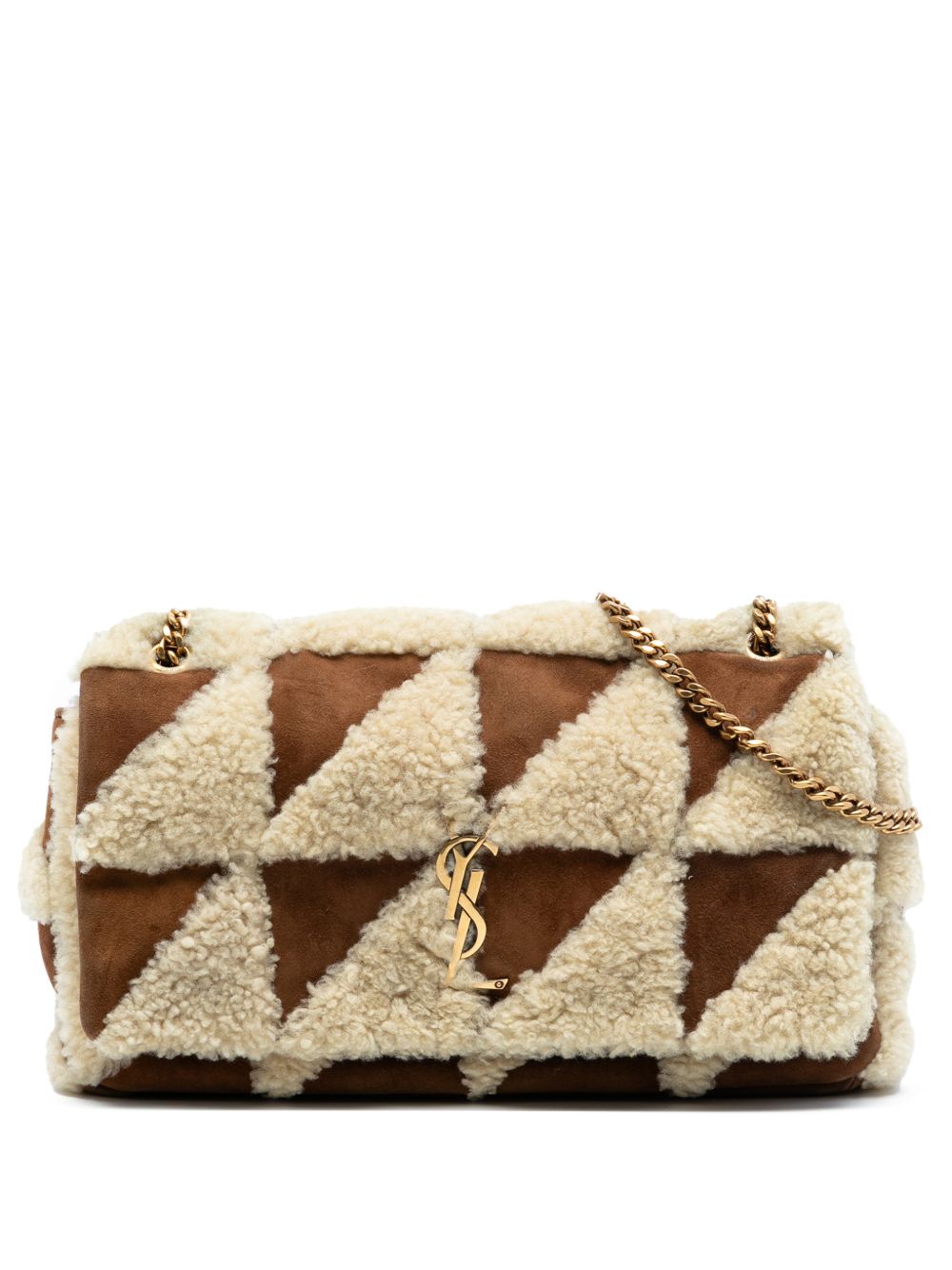2022 Medium Suede and Shearling Patchwork Jamie shoulder bag