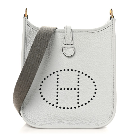 Hermes Taurillon Clemence Amazone Evelyne TPM Gris Perle Etain