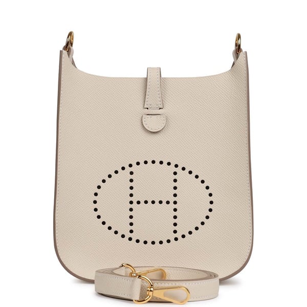Hermes Hermes Evelyne Sellier TPM Craie Epsom Gold Hardware