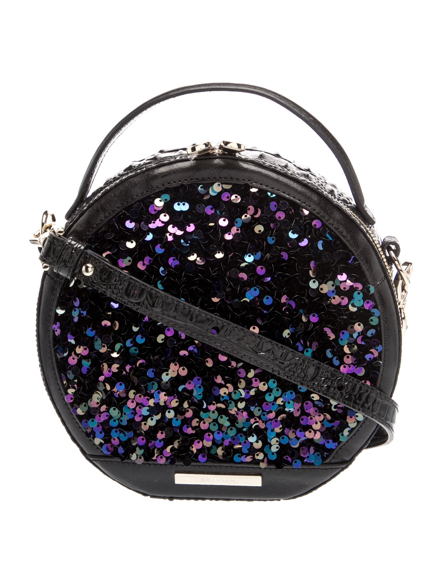 Brahmin Embossed Leather Crossbody Bag
