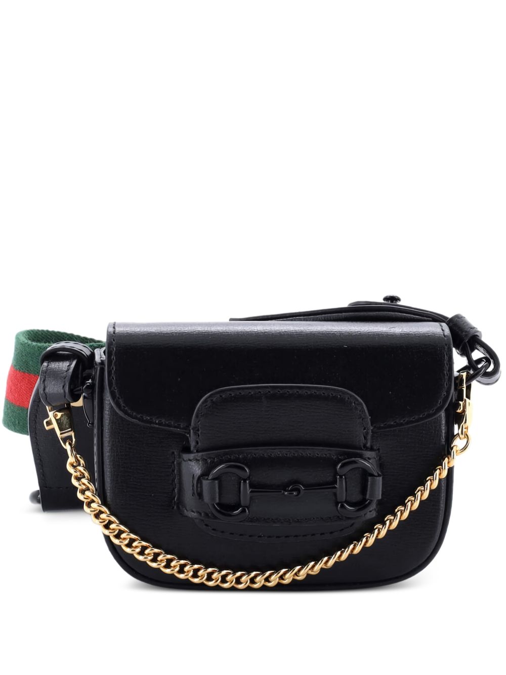 Horsebit 1955 Flap Wallet with Strap Leather crossbody bag
