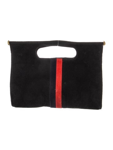Suede Top Handle Bag